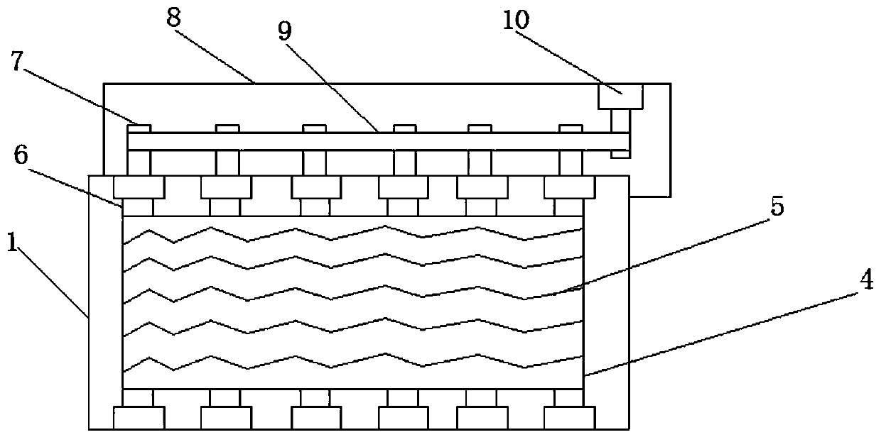 Full-automatic spring bed core production line and bed core structure