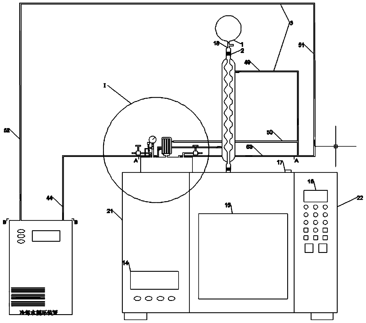 High temperature microwave reaction kettle combined device and reaction method