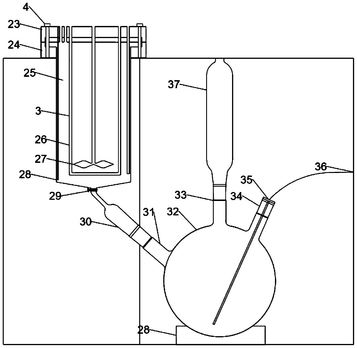 High temperature microwave reaction kettle combined device and reaction method