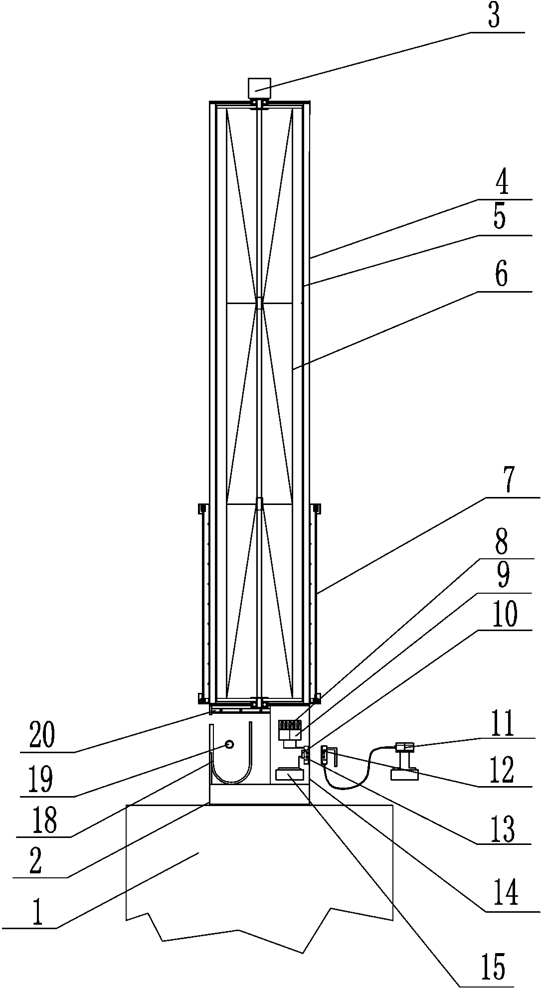 Wind-solar electricity generating and selling landscape lighthouse