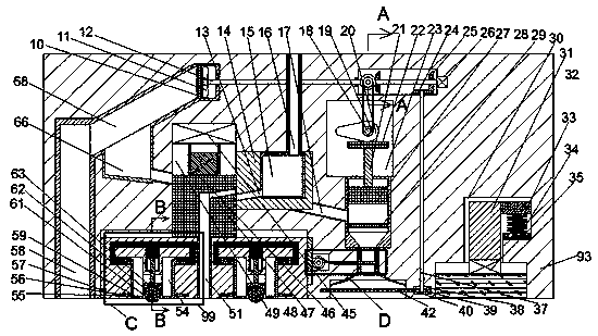 Road repairing device for civil engineering