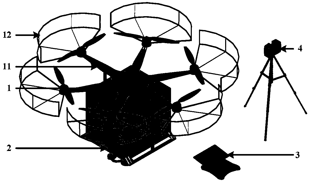 Sandy soil solidification device based on unmanned aerial vehicle and control method