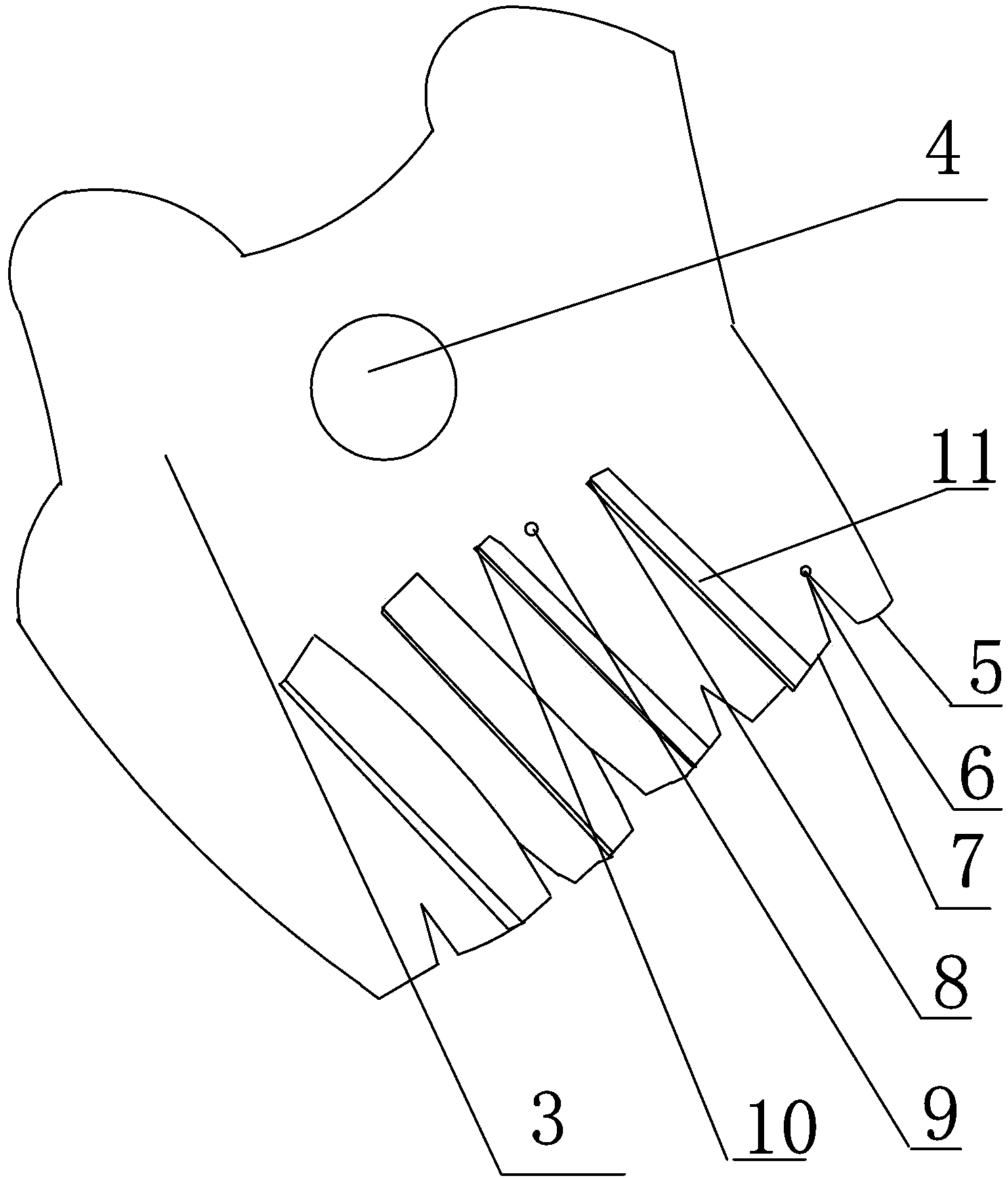 Five-toe shoe and making method thereof