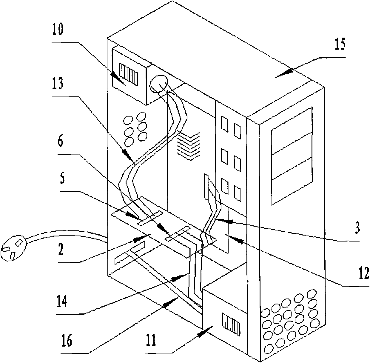 Double-power expansion card of computer