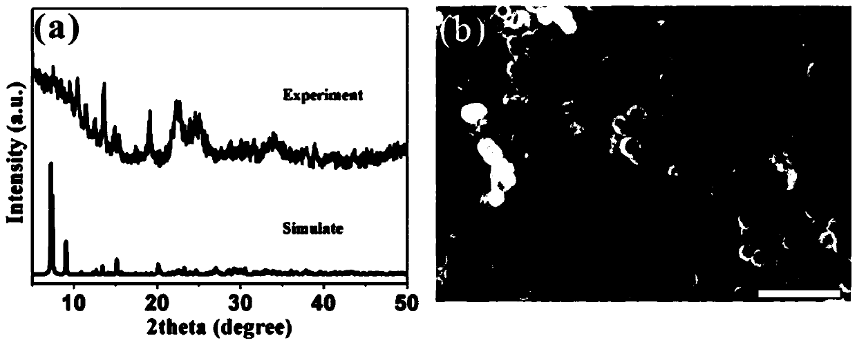 In2O3 hollow nanosphere coated by nitrogen and sulfur doped carbon layer and preparation method of the In2O3 hollow nanosphere