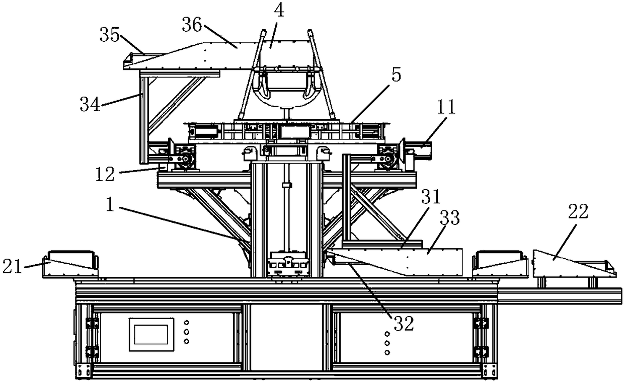 Unmanned aerial vehicle battery replacement device and unmanned aerial vehicle battery automatic replacement method