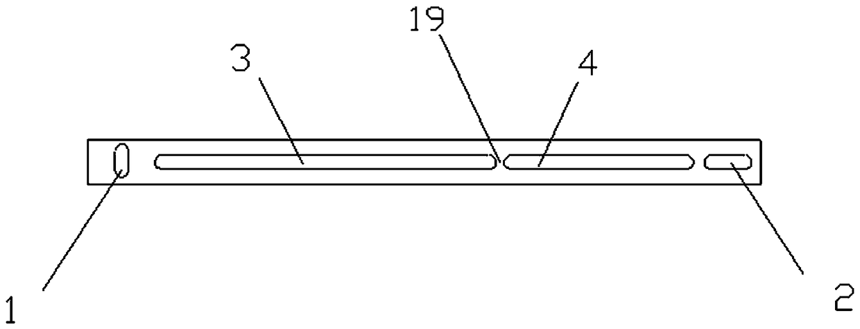 Strip-type suspending test board