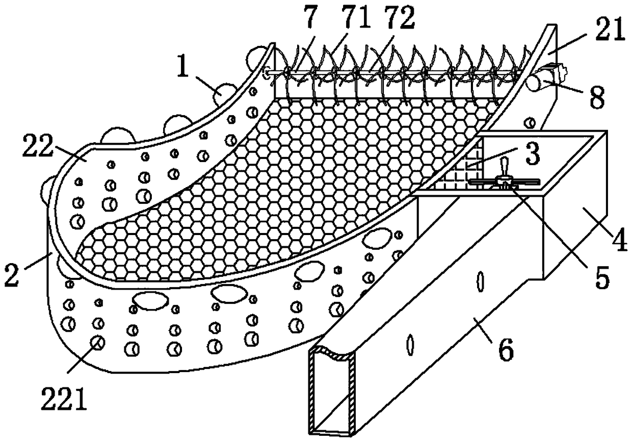 Municipal landscape pool garbage refloating device