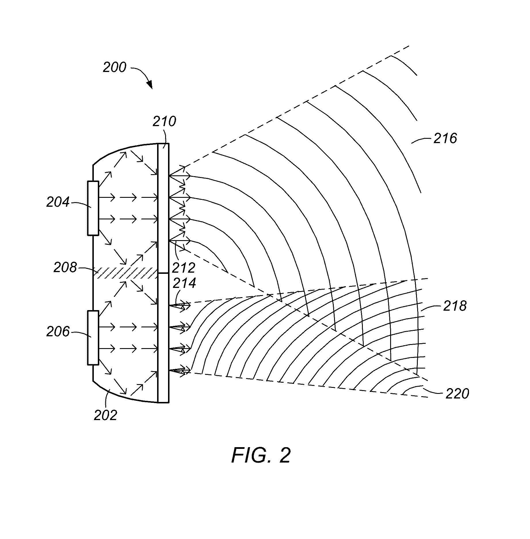 Light source module with adjustable diffusion