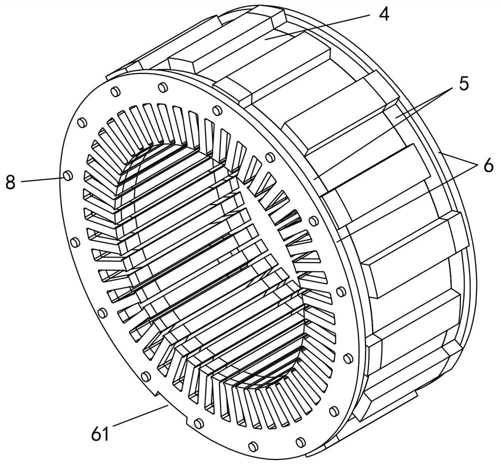 Manufacturing method of stator of oil-cooled motor