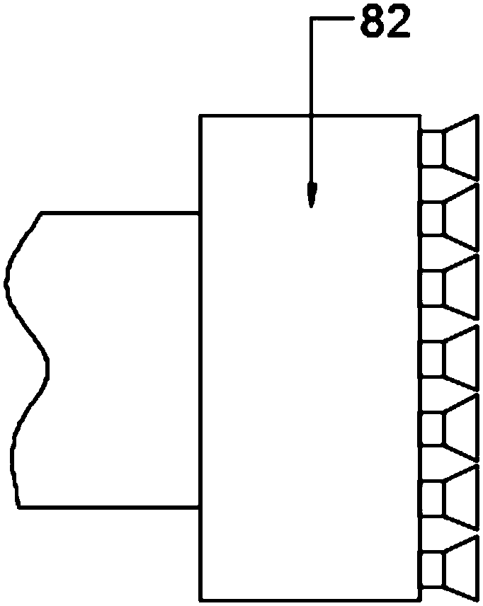 Rust removal maintenance device for bridge guardrails