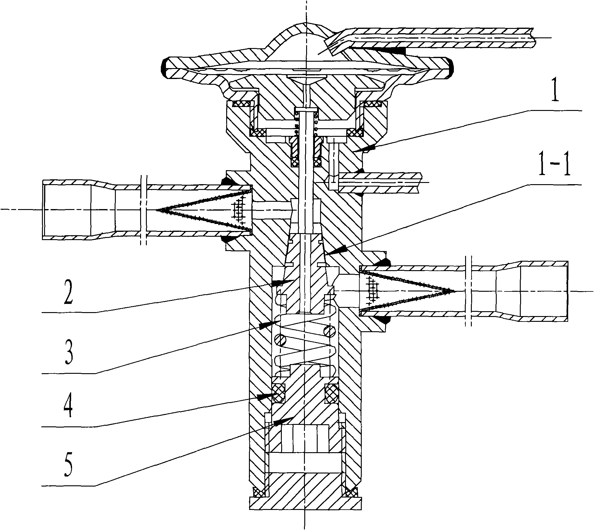 Heating power expansion valve