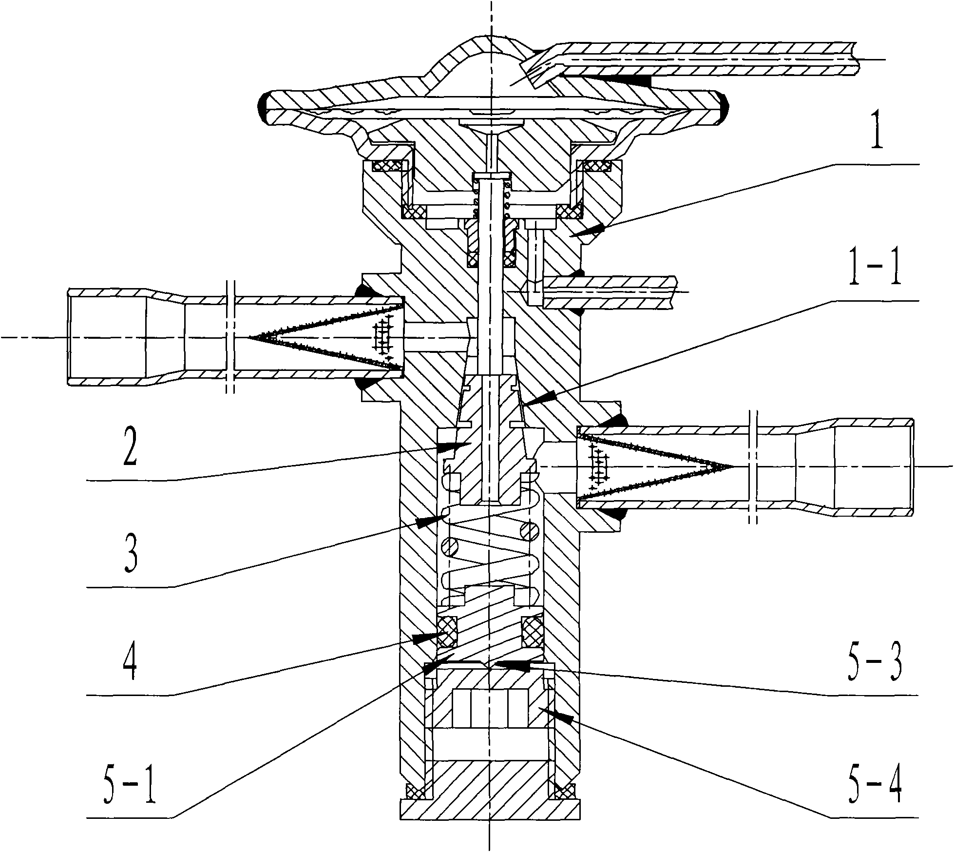 Heating power expansion valve