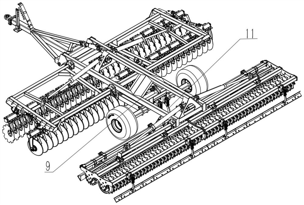 Combined land preparation machine