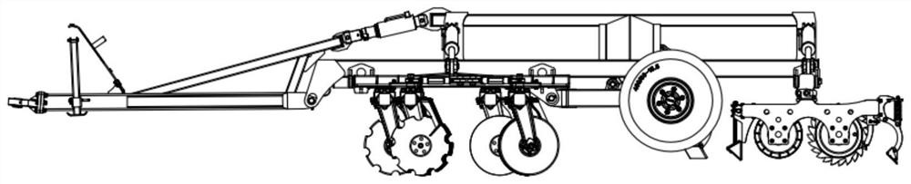 Combined land preparation machine