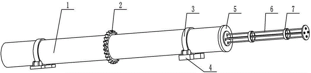 Rotary kiln for calcium aluminate powder