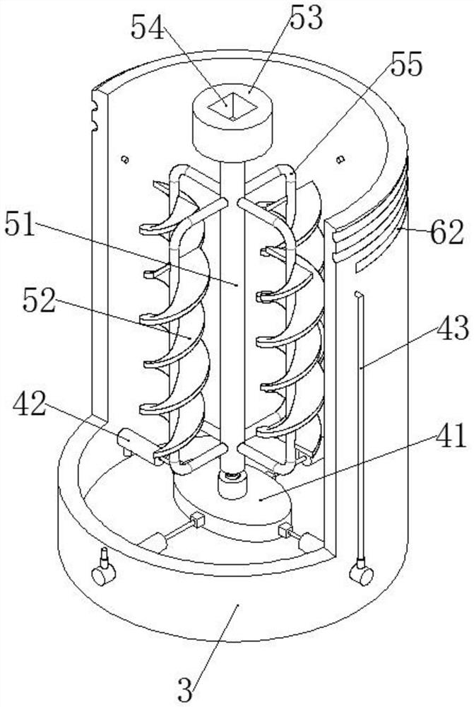 Checking and homogenizing device