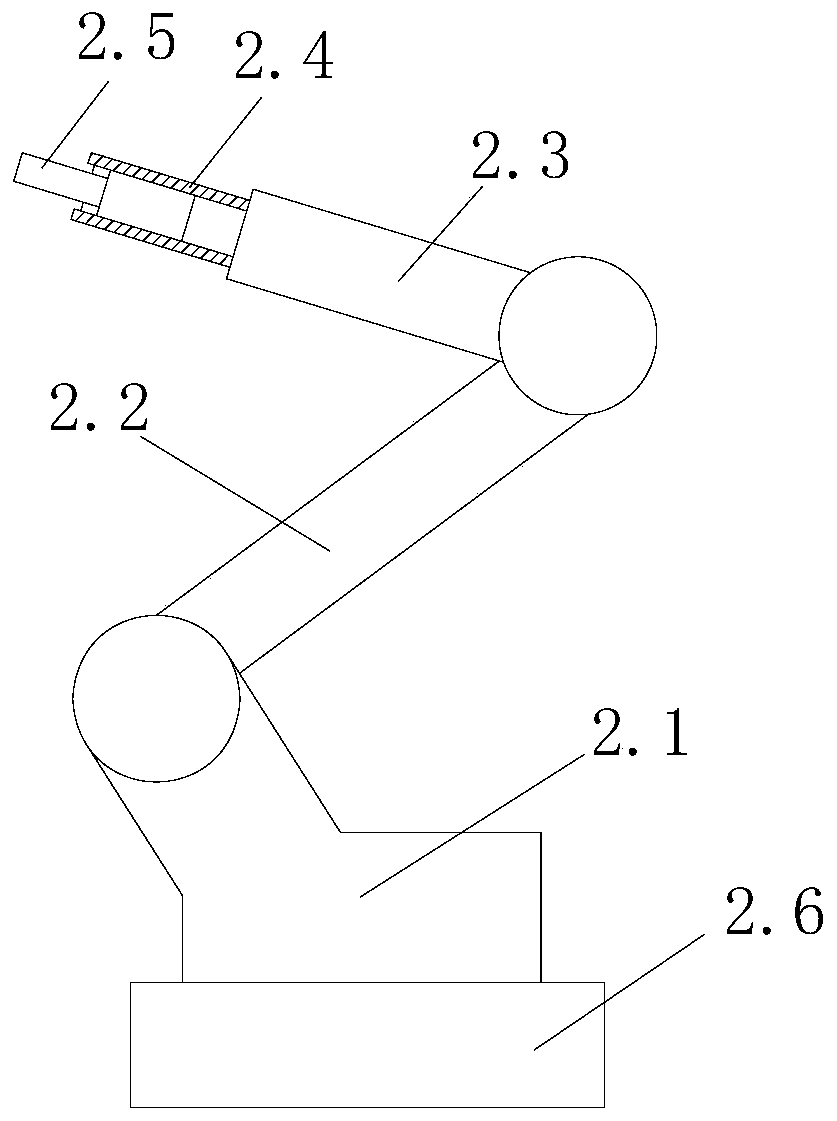 Robot plane work point rapid positioning system and rapid positioning method thereof