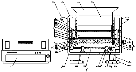 Auxiliary material feeding device used for electro-hydraulic numerical control bending machine