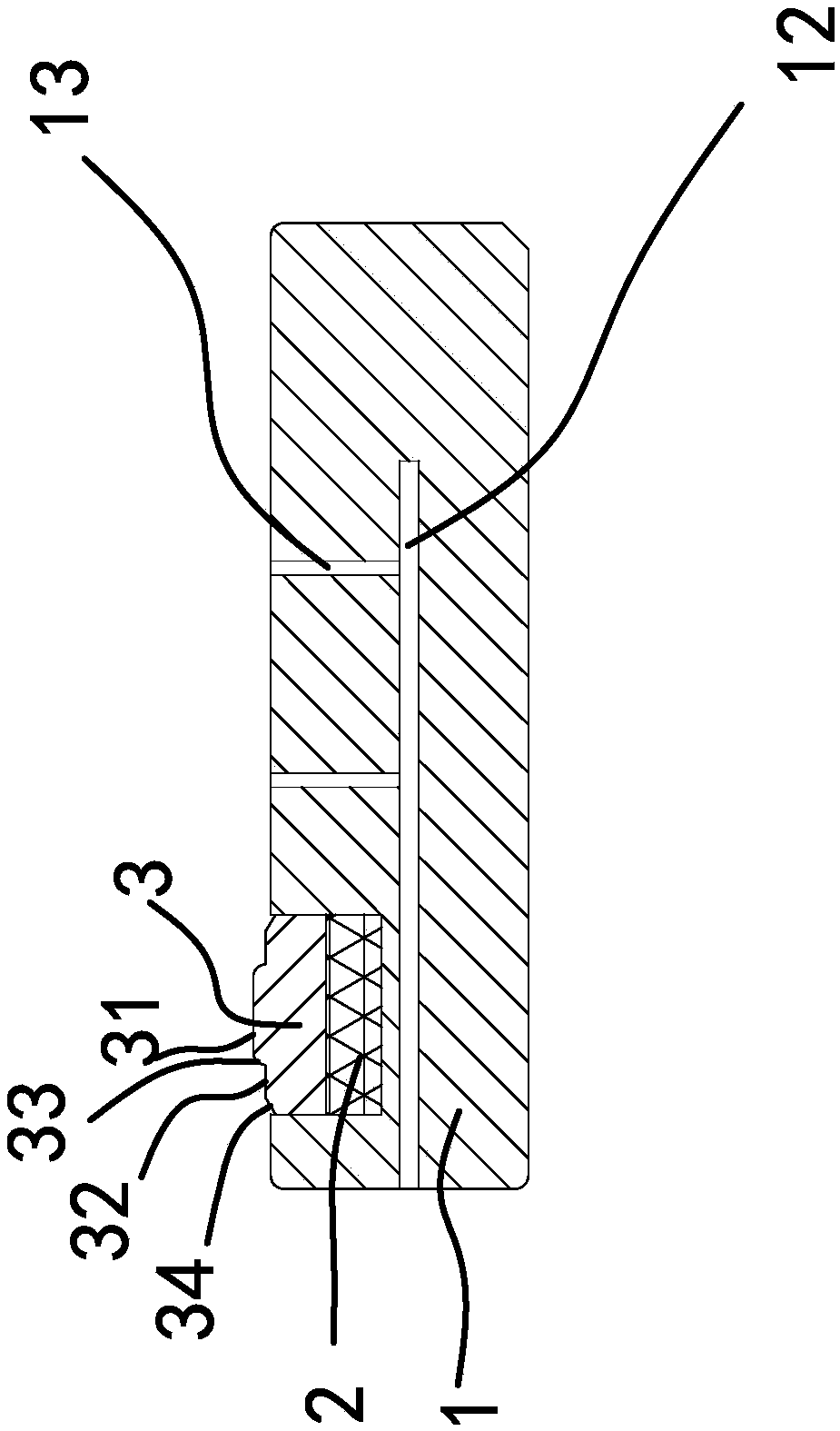 Positioning pin with improved structure