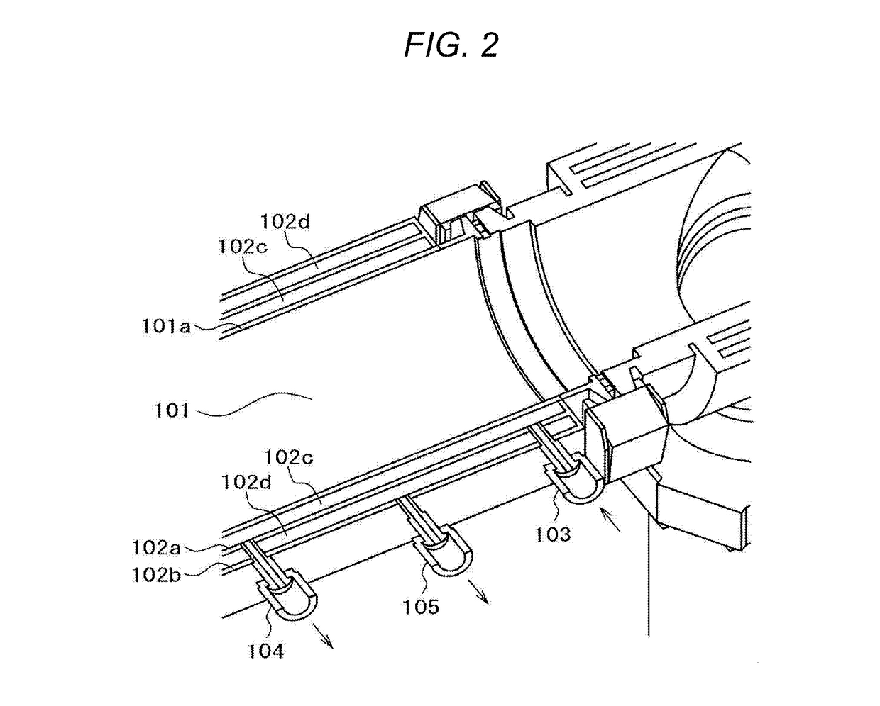 Substrate processing apparatus and heat insulating pipe structure