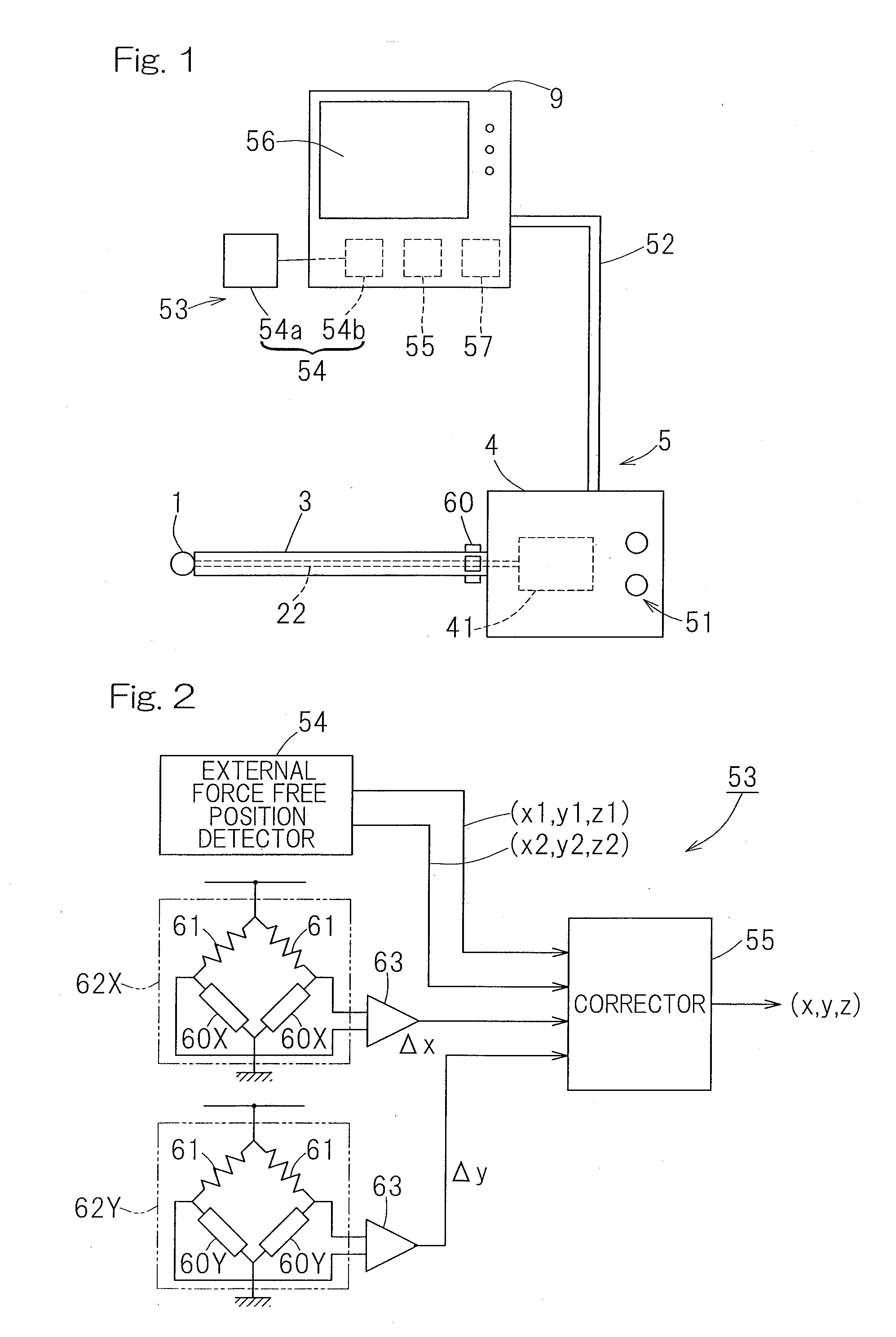 Device for detecting tool tip position of remote-controlled actuator