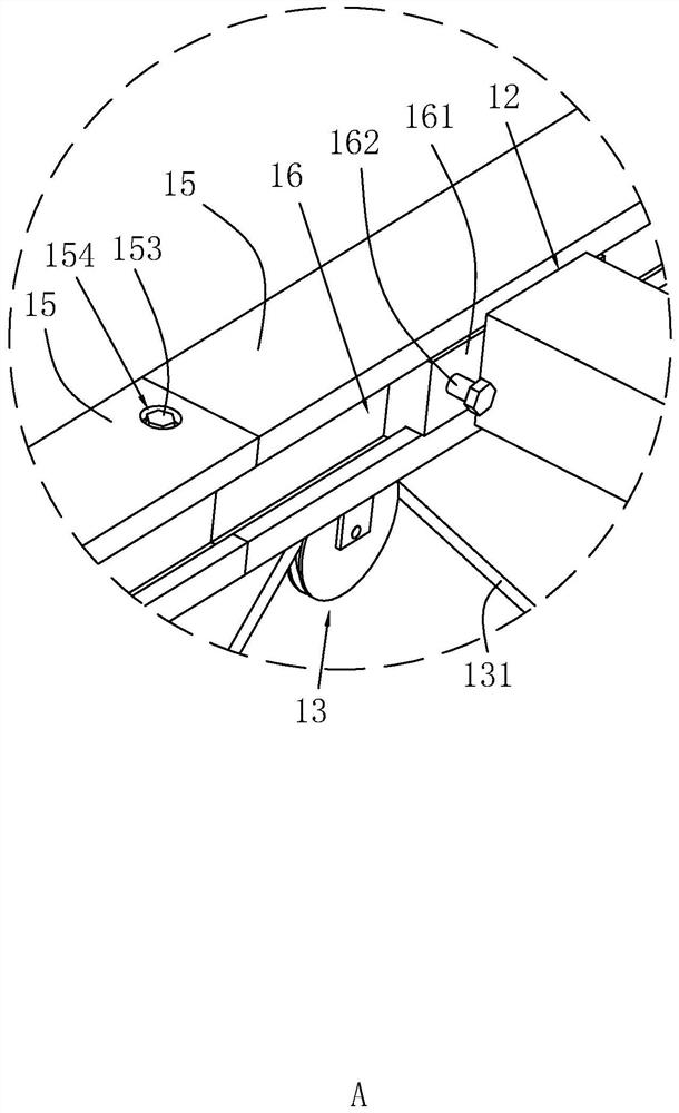 Assembly type laminated slab installation construction auxiliary device