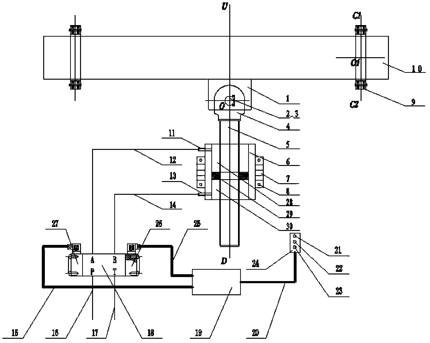 Rear-axle folding and unfolding device for spiral pipe welding unit