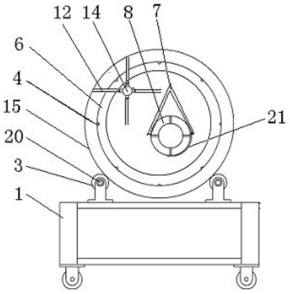 Drum-type coffee surface water air dryer