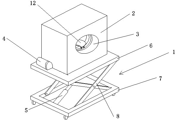 Steel pipe rust removal device