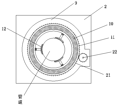 Steel pipe rust removal device