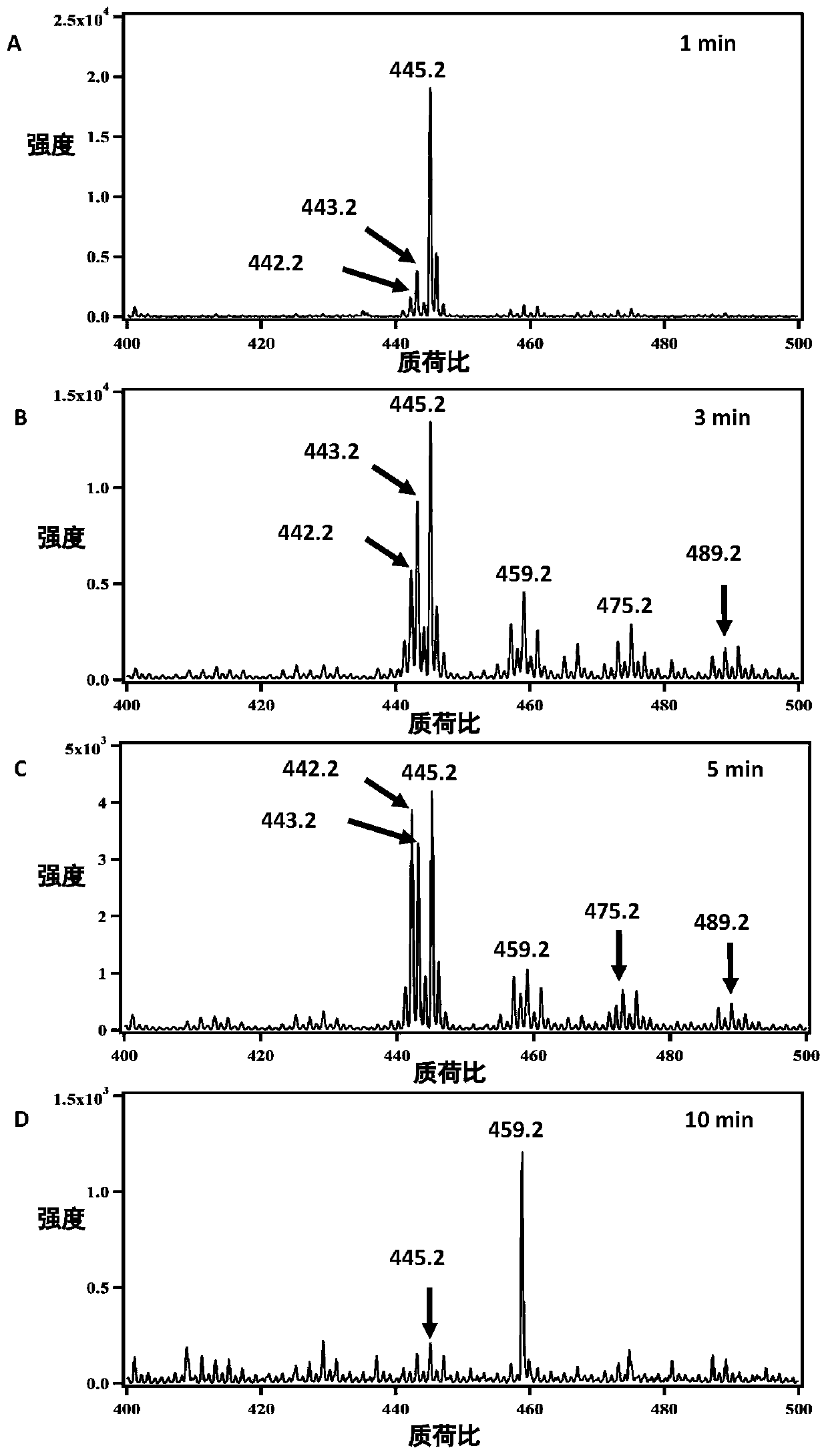 Array chip mass spectrometry analysis method of photoelectrochemical reaction intermediate