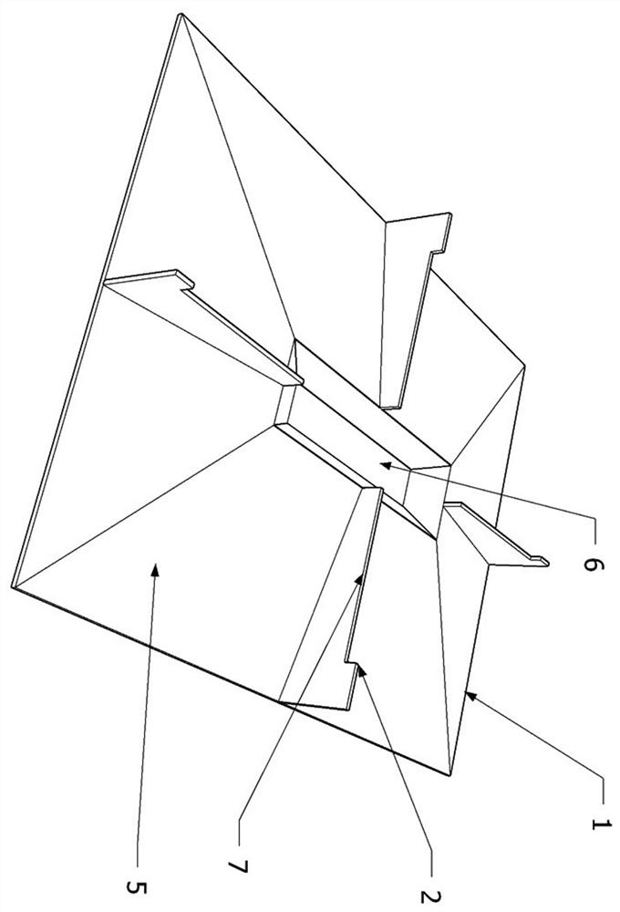 Cockroach sticking plate reverse-buckle base