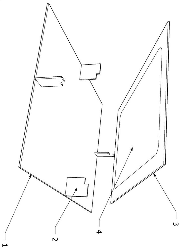 Cockroach sticking plate reverse-buckle base