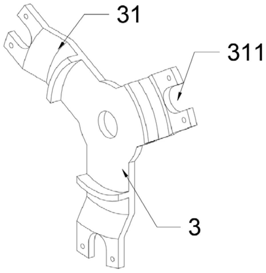 Welding tool for airflow plate and hook of turbojet engine