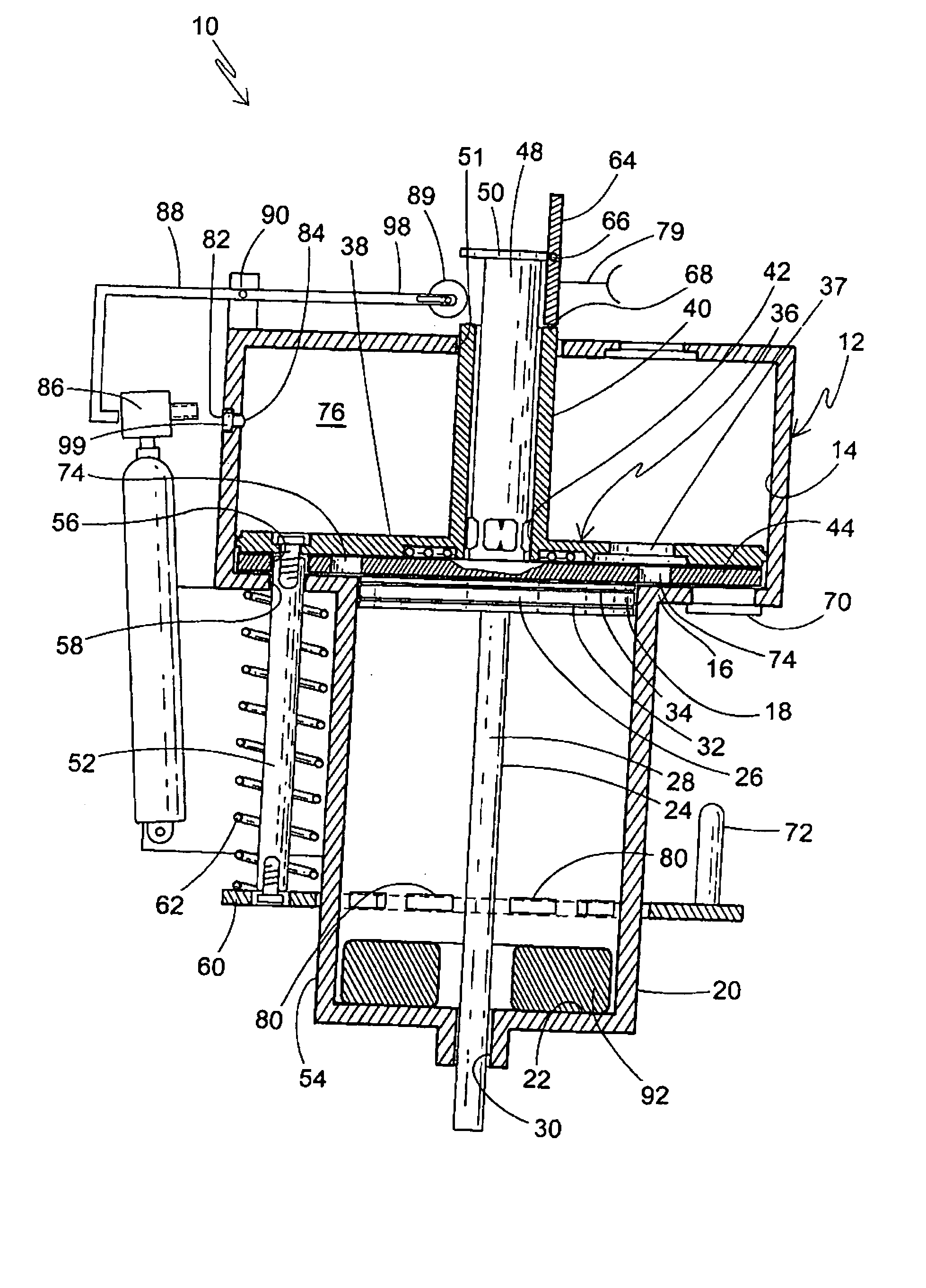 Latching mechanism for combustion chamber plate of a fastener driving tool