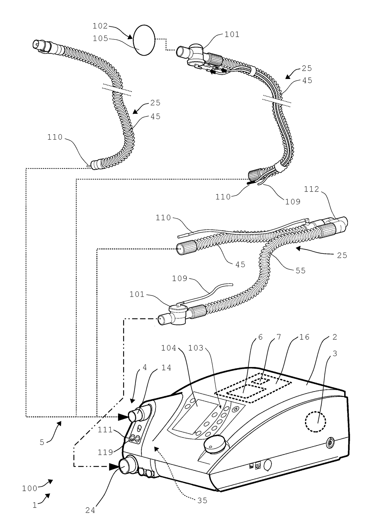 Ventilator and method