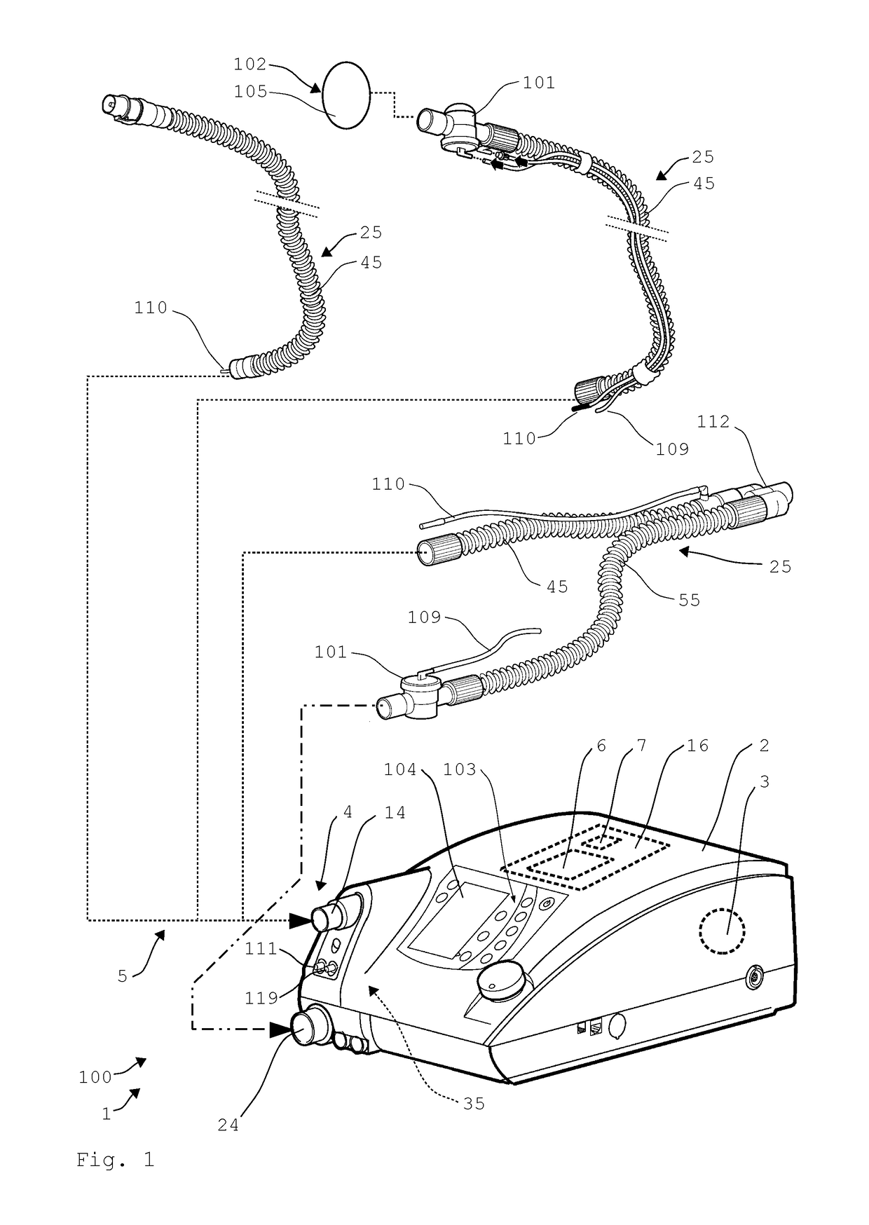 Ventilator and method