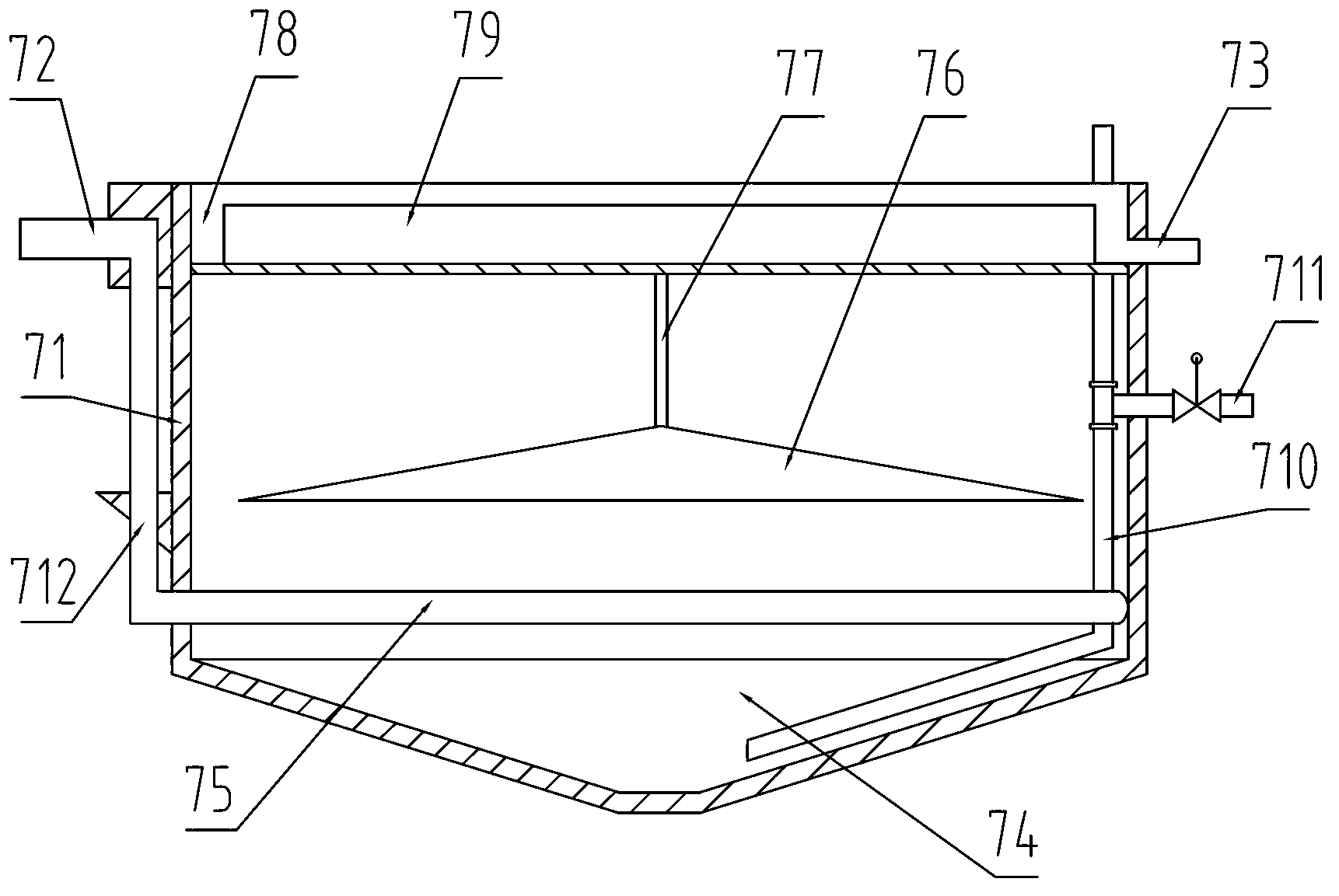 Hospital sewage treatment system