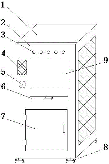 Power distribution control device of pure electric ship power supply