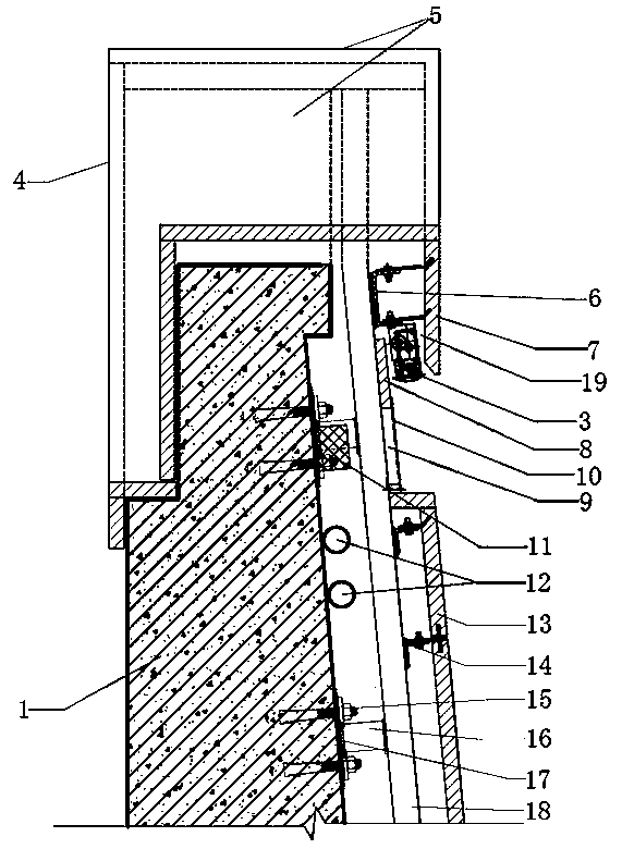 Arrangement method of hidden LED (Light-emitting Diode) lighting light band on tunnel opening section