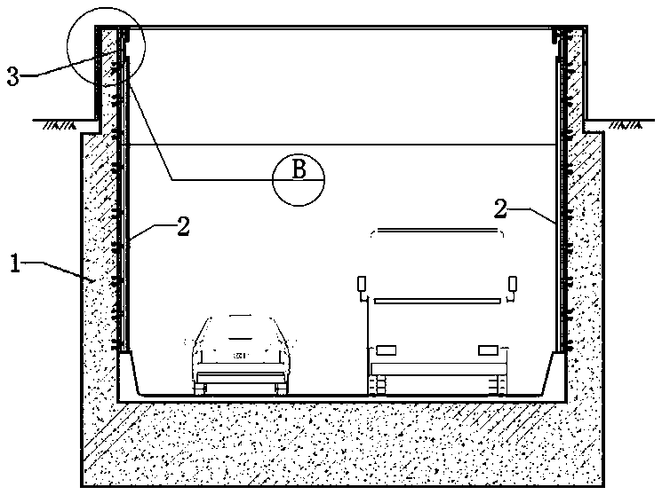 Arrangement method of hidden LED (Light-emitting Diode) lighting light band on tunnel opening section