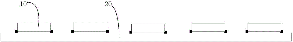 Packaging device, LED lamp strip, backlight module, display device and packaging method