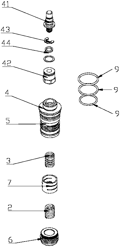 Constant-temperature valve core with stainless steel sliding sleeves