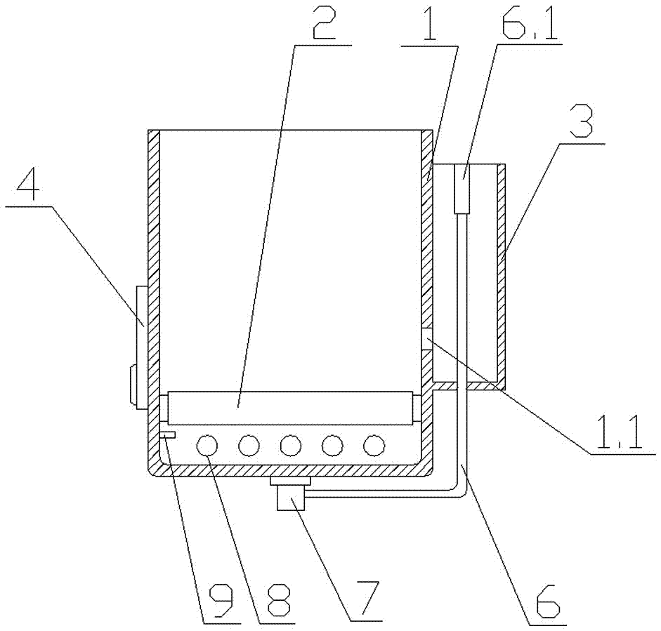 Overflow type lead-acid storage battery formation water bath