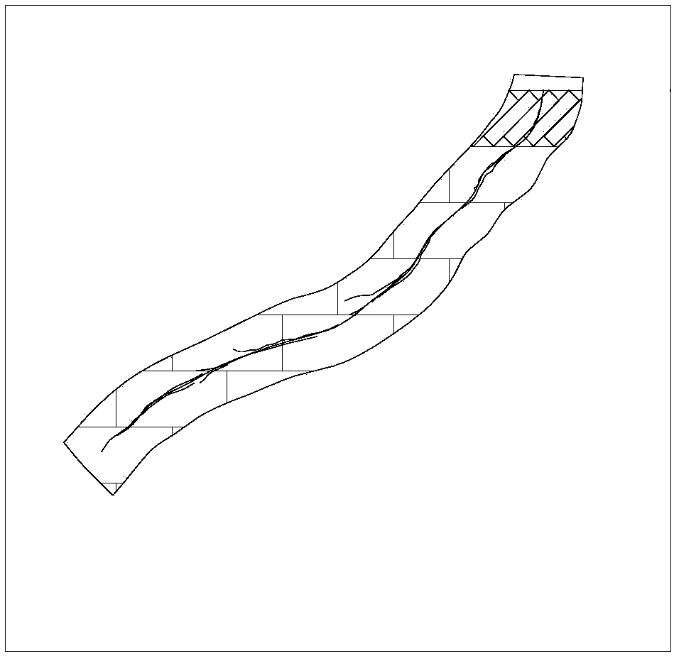 Processing method for masonry wall crack