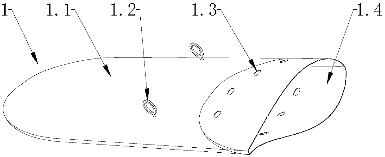 Wind power blade tip lengthening method