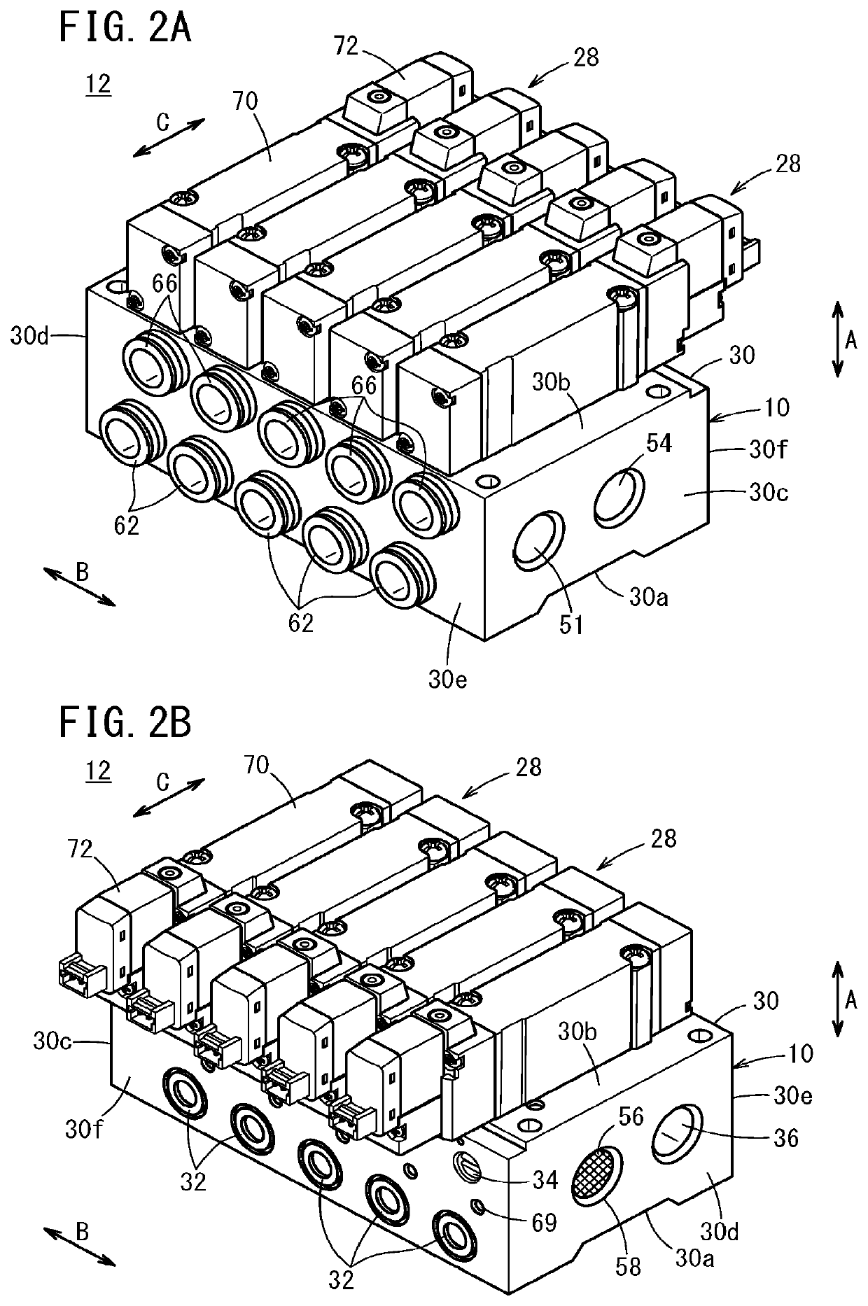 Cylinder drive manifold device and cylinder drive apparatus