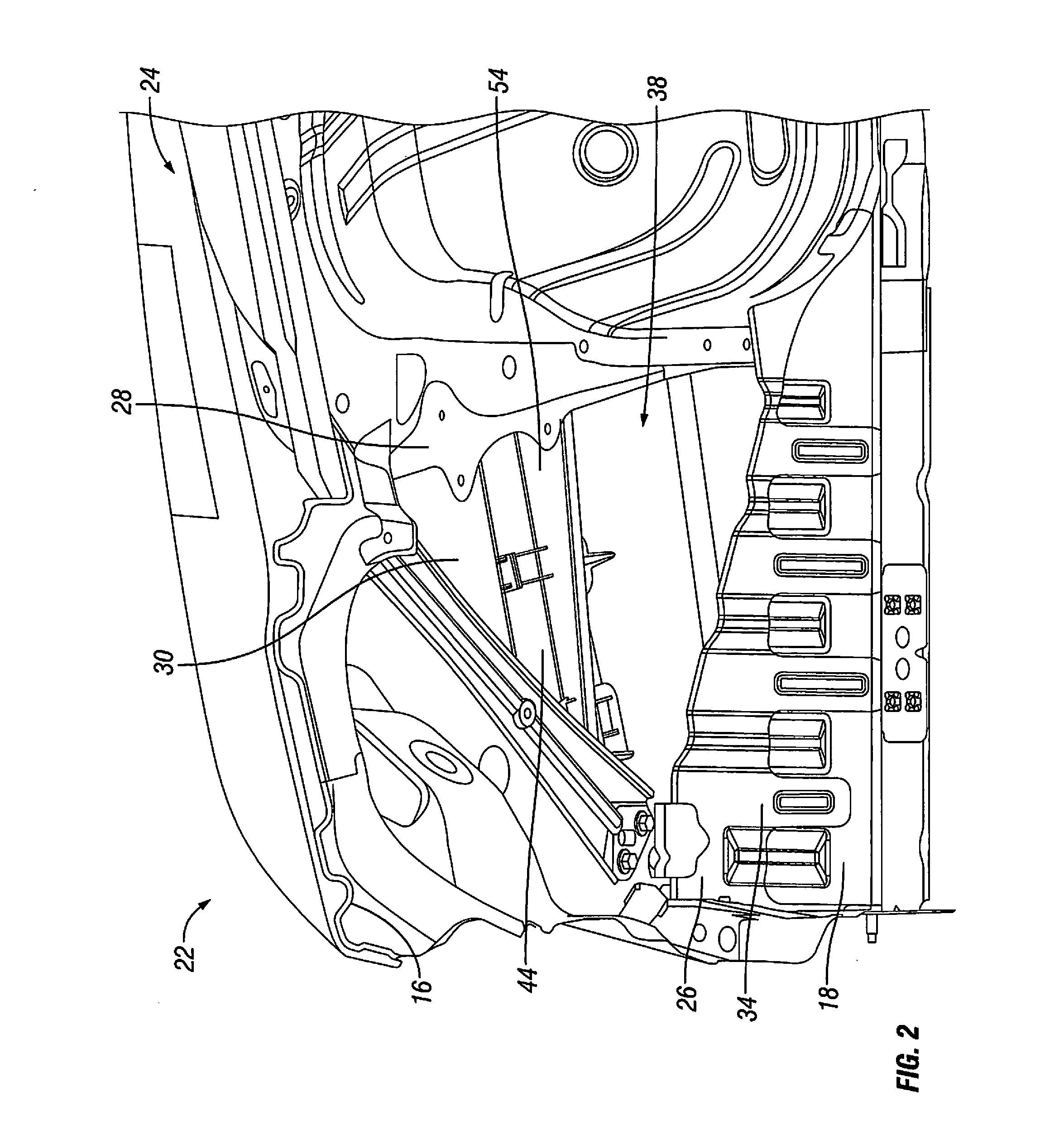 Vehicle noise reducing assembly