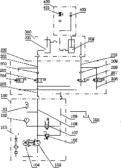 Synchronous hydraulic transmission system